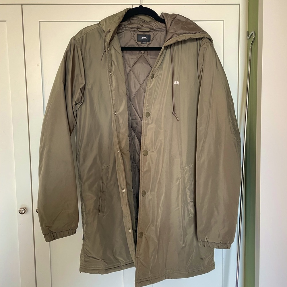 OBEY Padded Winter Jacket Army Green